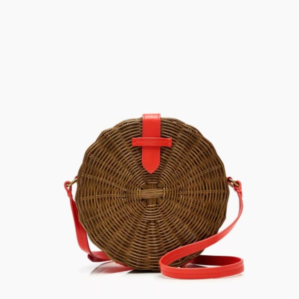 J.Crew Circle Straw Crossbody Bag